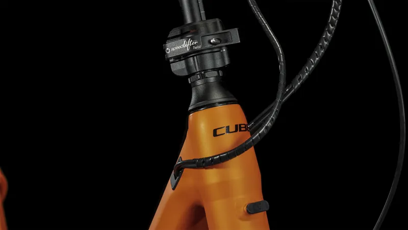 Cube Compact Hybrid 500 Bosch Electric Bike Black Orange-5